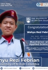 Wahyu Rezi masuk UBC - University BRITISH COLUMBIA, Kanada